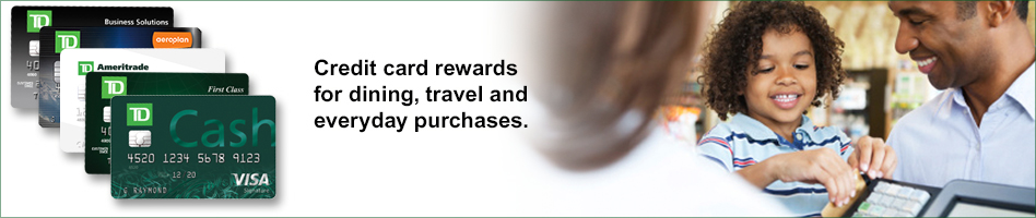 Credit card rewards for dining, travel and everyday purchases.